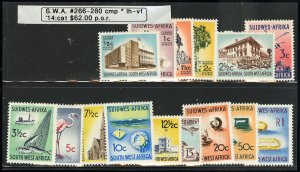 S.W.A Stamps # 266-80 MLH VF Scott Value $62.00