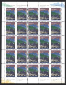Canada Sc# 1613i MNH Pane/25 (field issue) 1996 45c Vancouver skyline