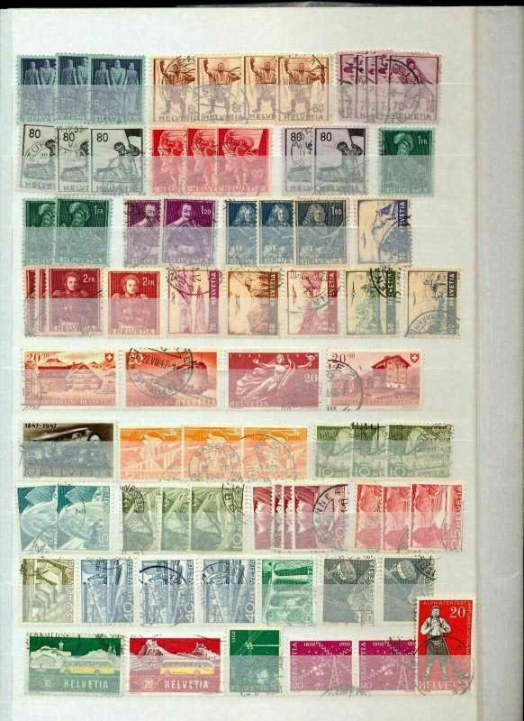 SWITZERLAND Early/Modern Used Collection(Apprx 300 Items)Tro154