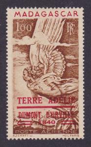 Madagascar 1948 Iconic Airmail Alligory Angel Overprinted French Adelle Land NH