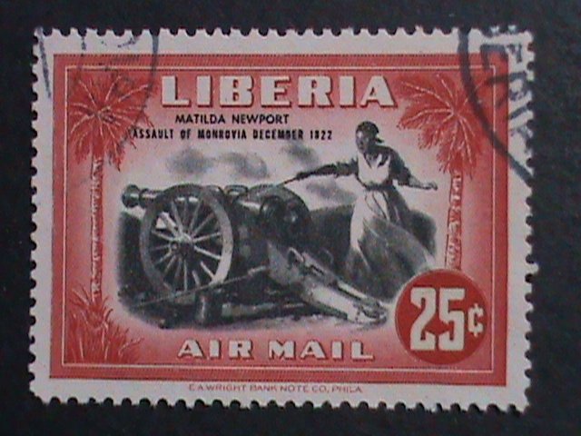 ​LIBERIA-1947 SC#301-4,C57  125TH ANNIV: DEFENCE OF MONROVIA-1822 CTO VF