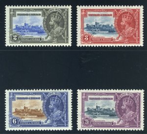 Trinidad & Tobago 1935 KGV Silver Jubilee set complete MNH. SG 239-242. Sc 43-46