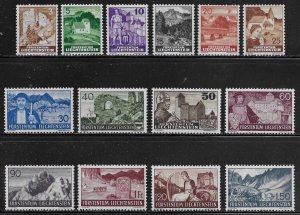 Liechtenstein Scott # 136 - 150 MNH