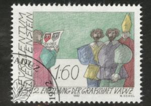 LIECHTENSTEIN Scott 990 Used CTO 1992 stamp CV$2.50