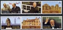 ANGUILLA - 1974 - Sir Winston Churchill - Perf 6v Set - Mint Never Hinged