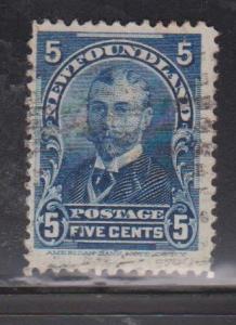 NEWFOUNDLAND Scott # 85 Used - 5 Cent Duke Of York