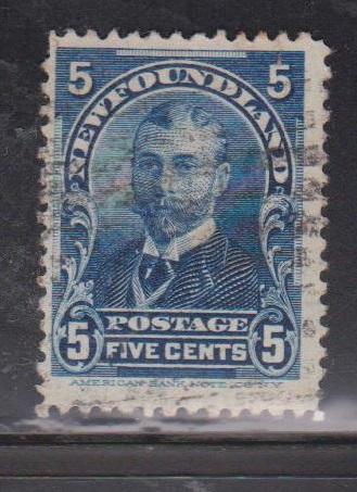 NEWFOUNDLAND Scott # 85 Used - 5 Cent Duke Of York