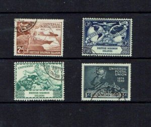 British Solomon Islands: 1949, 75th Anniversary of the UPU, Fine Used set