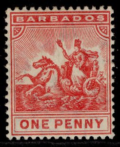 BARBADOS EDVII SG165, 1d red, M MINT. Cat £30.