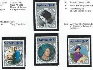 Seychelles  mnh   S.C.# 567-570