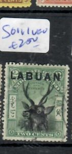 LABUAN  2C DEER     SG 111          VFU      P0224A  H