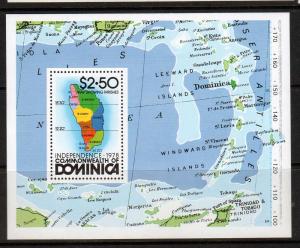 Dominica Scott 607 MNH! Map!