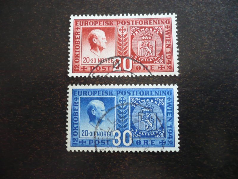 Stamps - Norway - Scott# 253-254 - Used Set of 2 Stamps