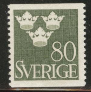 SWEDEN Scott 395 MH* 1948 coil stamp