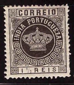 Portuguese India Scott 162 MH* Crown stamp perf 12.5