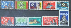 GB ST.JOHN STAMPS (MEDICAL THEME) 1959 1961--1969 EASTER ISSUES MNH