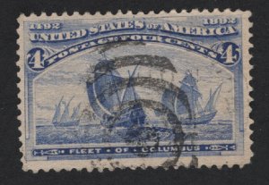 United States USED Scott Number 233   F-VF  #W4   -  BARNEYS