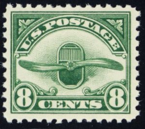 C4, Mint VF NH 8¢ Airmail Stamp - SCV $35.00