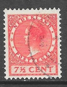 Netherlands 175: 7.5c Queen Wilhelmina, used, F-VF