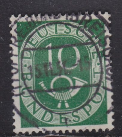 Germany 675 Post Horn 10pf 1951