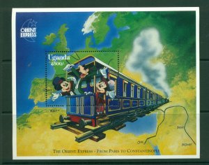 Uganda #1409 (1996 Disney Orient Express sheet)  VFMNH  CV $6.50