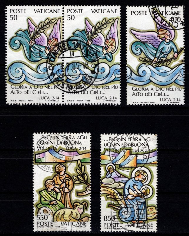 Vatican City 1988 Christmas, Part Set [Used]