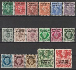 MOROCCO AGENCIES 1949 SG 77/93 USED