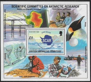 Br. Antarctic Terr. #239 MNH S/Sheet - Antarctic Research