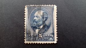 United States 1888 James A. Garfield 5 cents used
