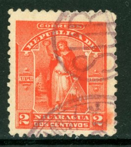 Nicaragua 1894 Seebeck 2¢ Victory Postally Used B6056⭐⭐⭐⭐⭐⭐