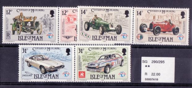 ISLE OF MAN - Cent of Motoring - MNH