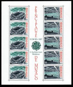 Monaco # 1564a Mint NH Sheet Europa!
