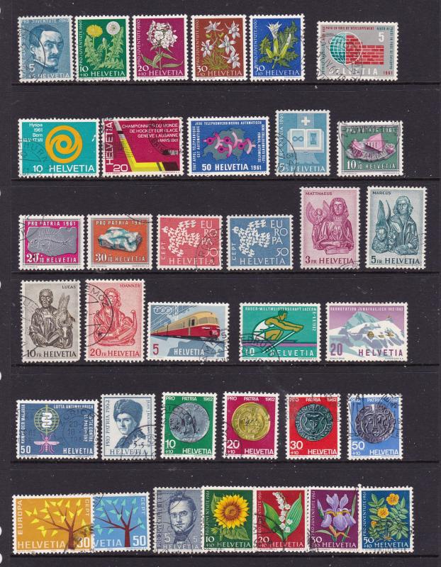 Switzerland a small used lot with sets from about 1960