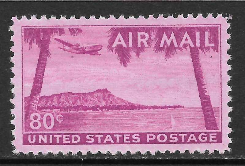 United States Scott C46 MNHOG - 1952 Diamond Head, Honolulu Hawaii - SCV $4.50
