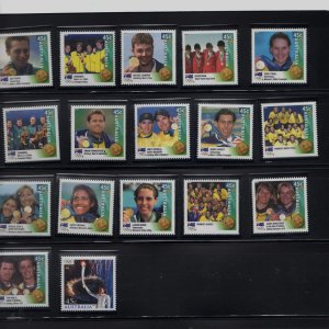 Australia 1891-1907 MNH Australia Gold Medalists at 2000 Olympics