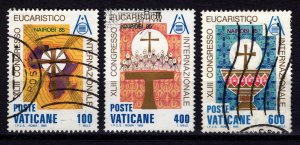 Vatican City 1985 43rd Int. Eucharistic Congress, Part Set (excl. 2300l) [Used]