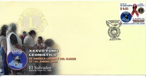 EL SALVADOR 2008 XXXVII LIONS FORUM AIDS HEALTH CAMPAIGN FIRST DAY COVER