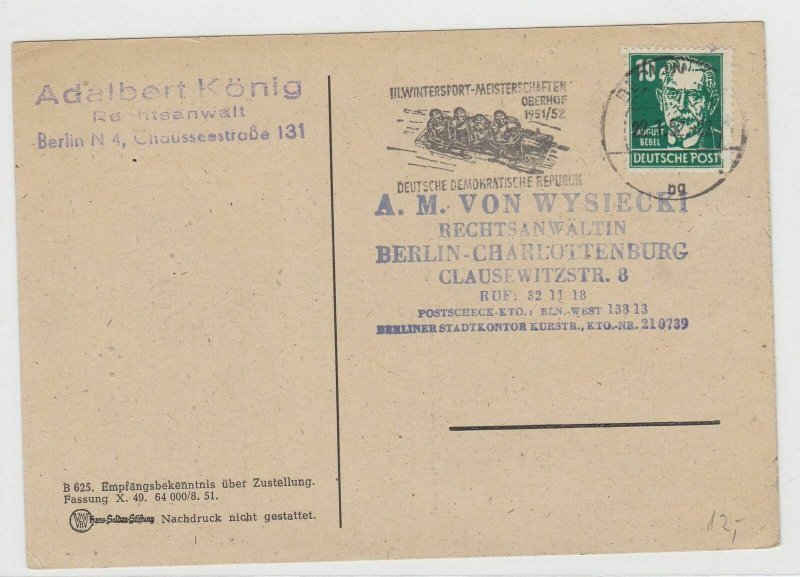 German Postal History Stamps Postcard Ref: R5219