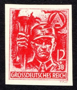 1945, Germany 12+38Pfg, MNH Reprint, Mi 909U