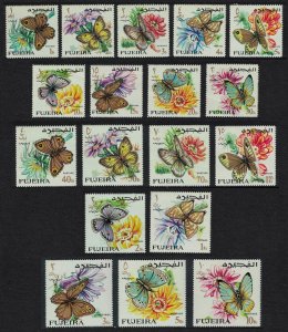 Fujeira Butterflies 18v 1967 MNH SG#167-184 MI#159A-176A