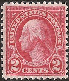 # 634 Mint Never Hinged Carmine George Washington