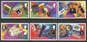 GUERNSEY Sc#597-602 1997 Communication Complete Set OG Mint NH