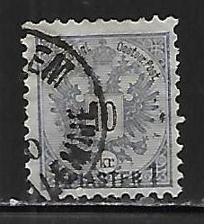 Austrian Offices in the Turkish Empire 17 1pi on 10kr Arms Used (z3)