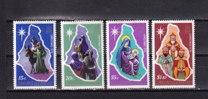 LI07 Montserrat 1976 Christmas mint hinged stamps full set