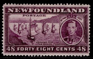 CANADA - Newfoundland GVI SG267, 48c slate-purple, M MINT. Cat £11. 