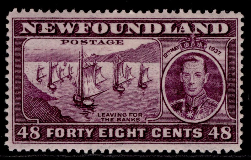 CANADA - Newfoundland GVI SG267, 48c slate-purple, M MINT. Cat £11.