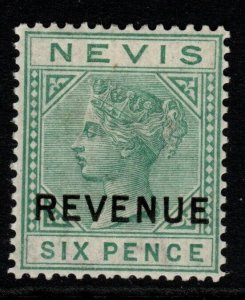 NEVIS SGF8 1882 6d GREEN MTD MINT