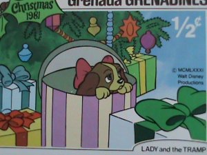 ​DISNEY-GRENADA STAMP-1981 CHRISTMAS -STAMP MNH SET VERY FINE