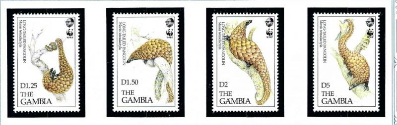 Gambia 1362-65 MNH 1993 Long-Tailed Pangolin