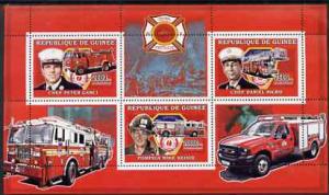 Guinea - Conakry 2006 Fire Trucks & Fire Fighters per...